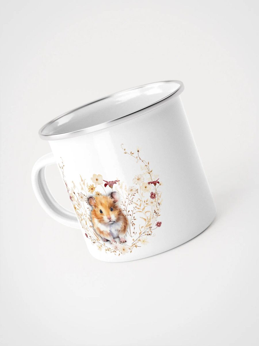 Whimsical Woodland HAMSTER Enamel Mug - Tasse für Hamsterfreunde product image (5)