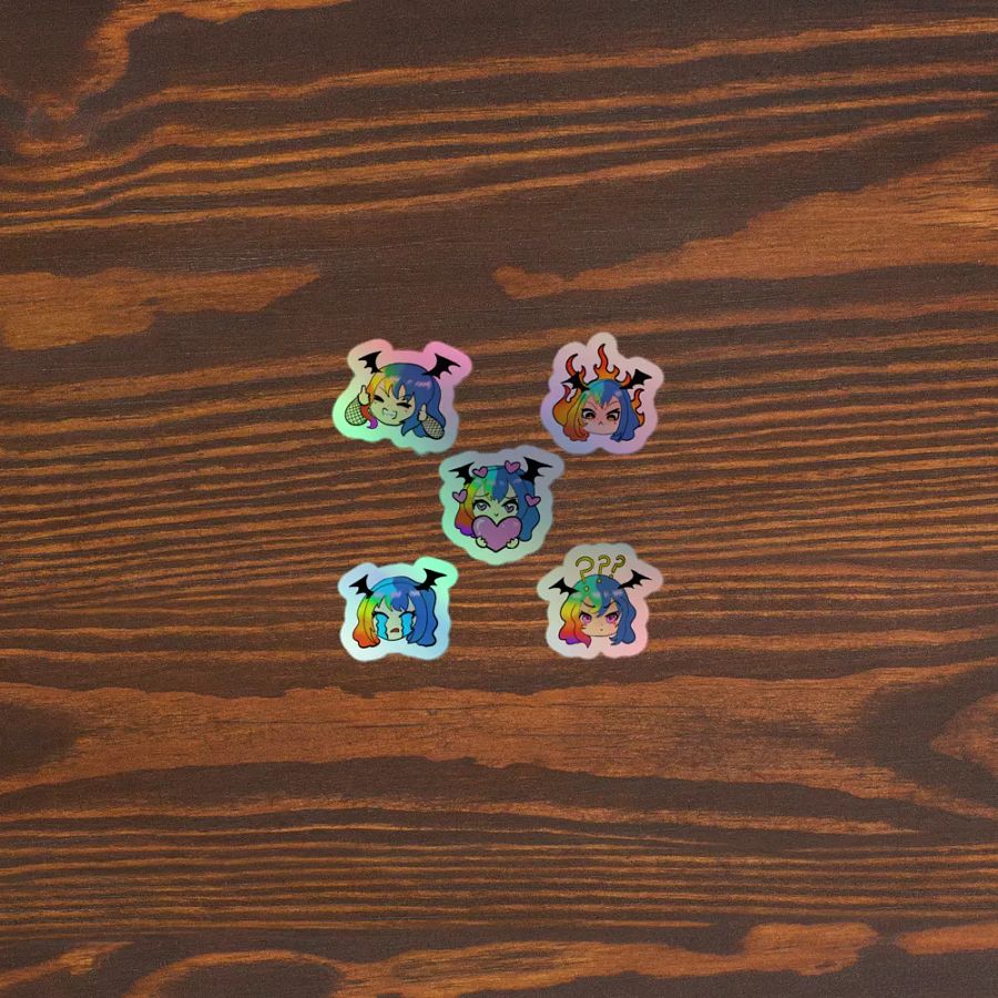 Holographic Emote Stickers product image (5)