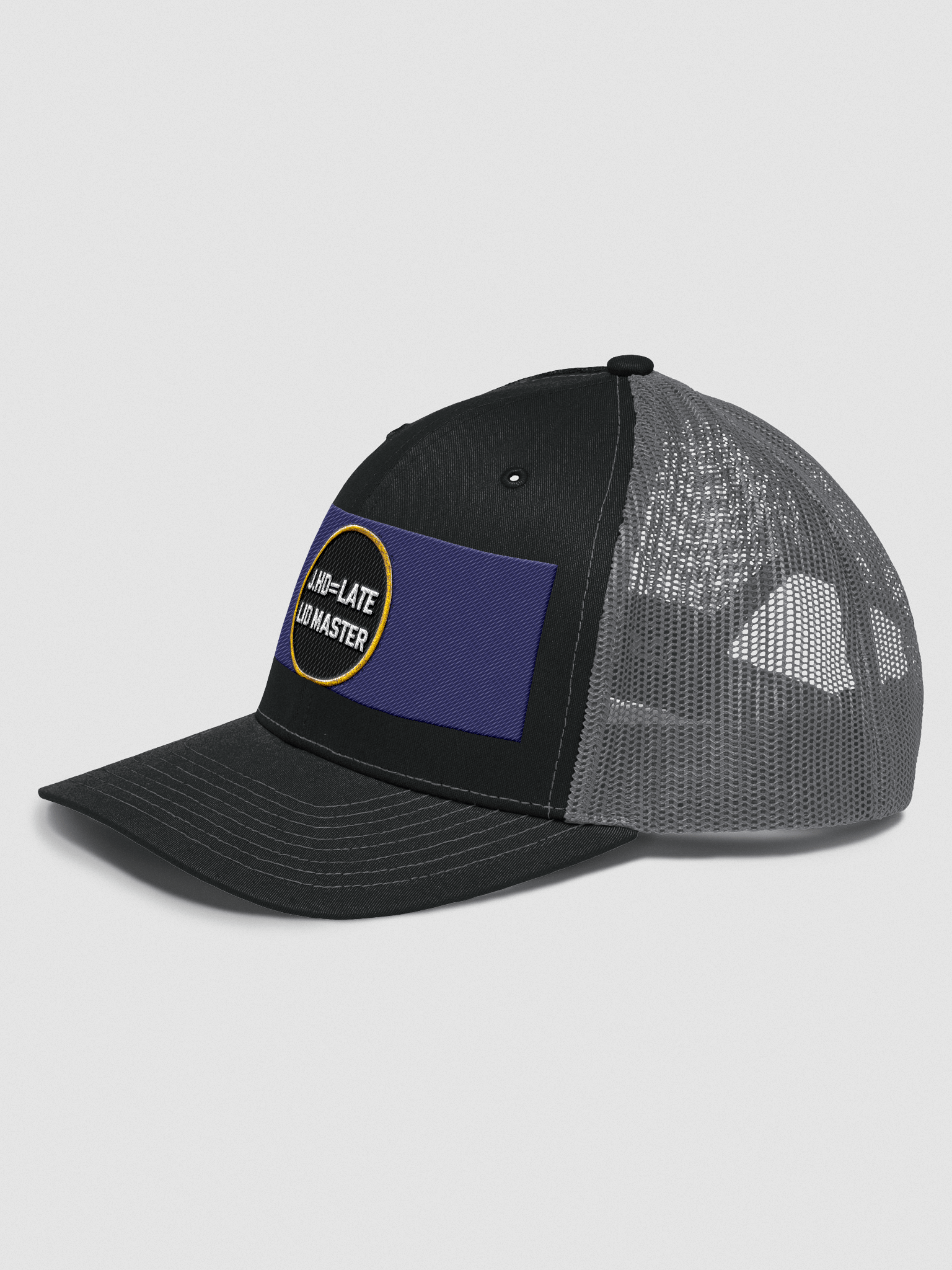J.HD=LATE LID MASTER Snapback Trucker Hat product image (2)