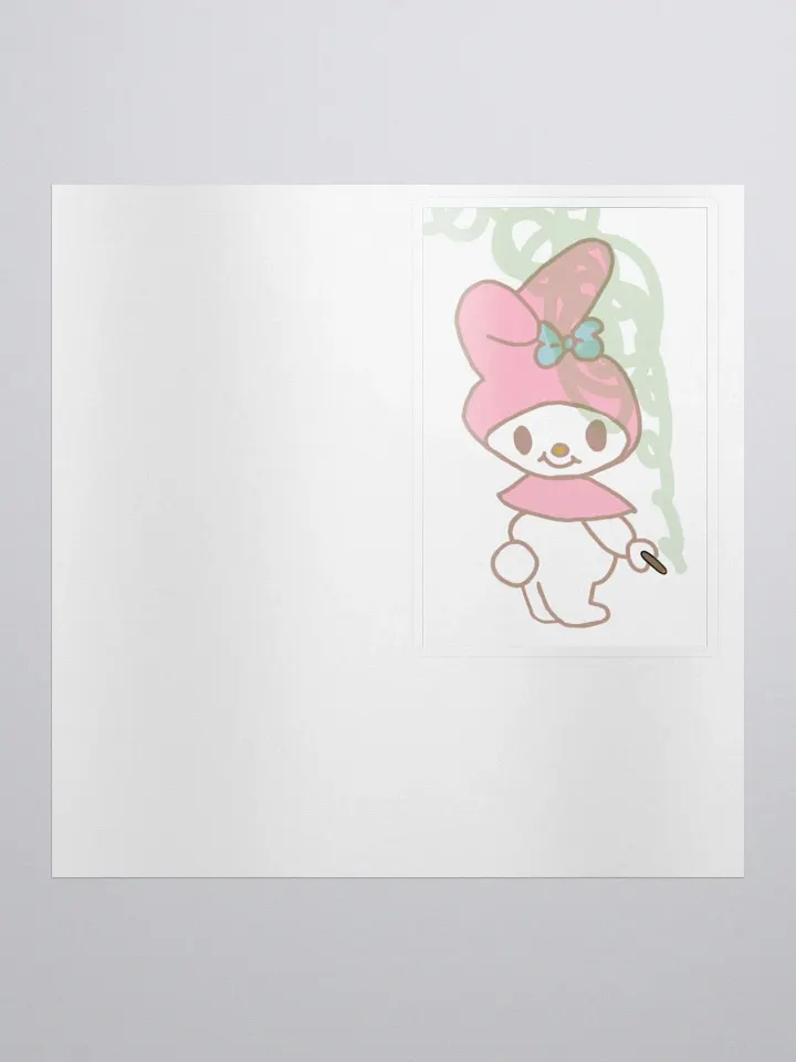 My Melody Sanrio Smoking Sticker product image (1)