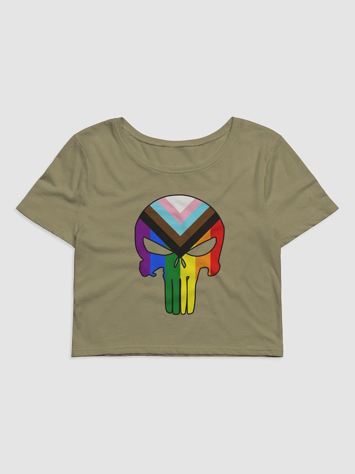 Thin Rainbow Line - Punisher Cropped Tee product image (2)