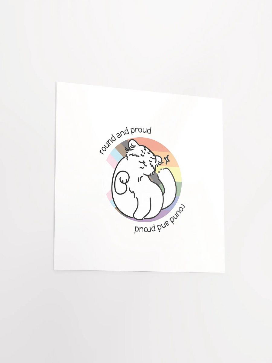 Round and Proud Manul Pride Pastels Version - Matte Poster product image (3)