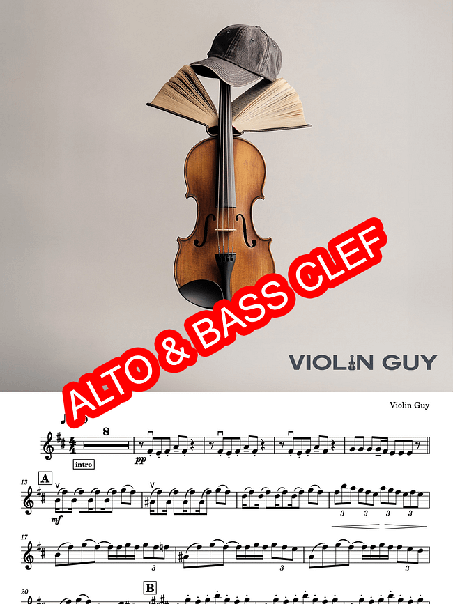 words - Sheet Music (Alto and Bass Clef)