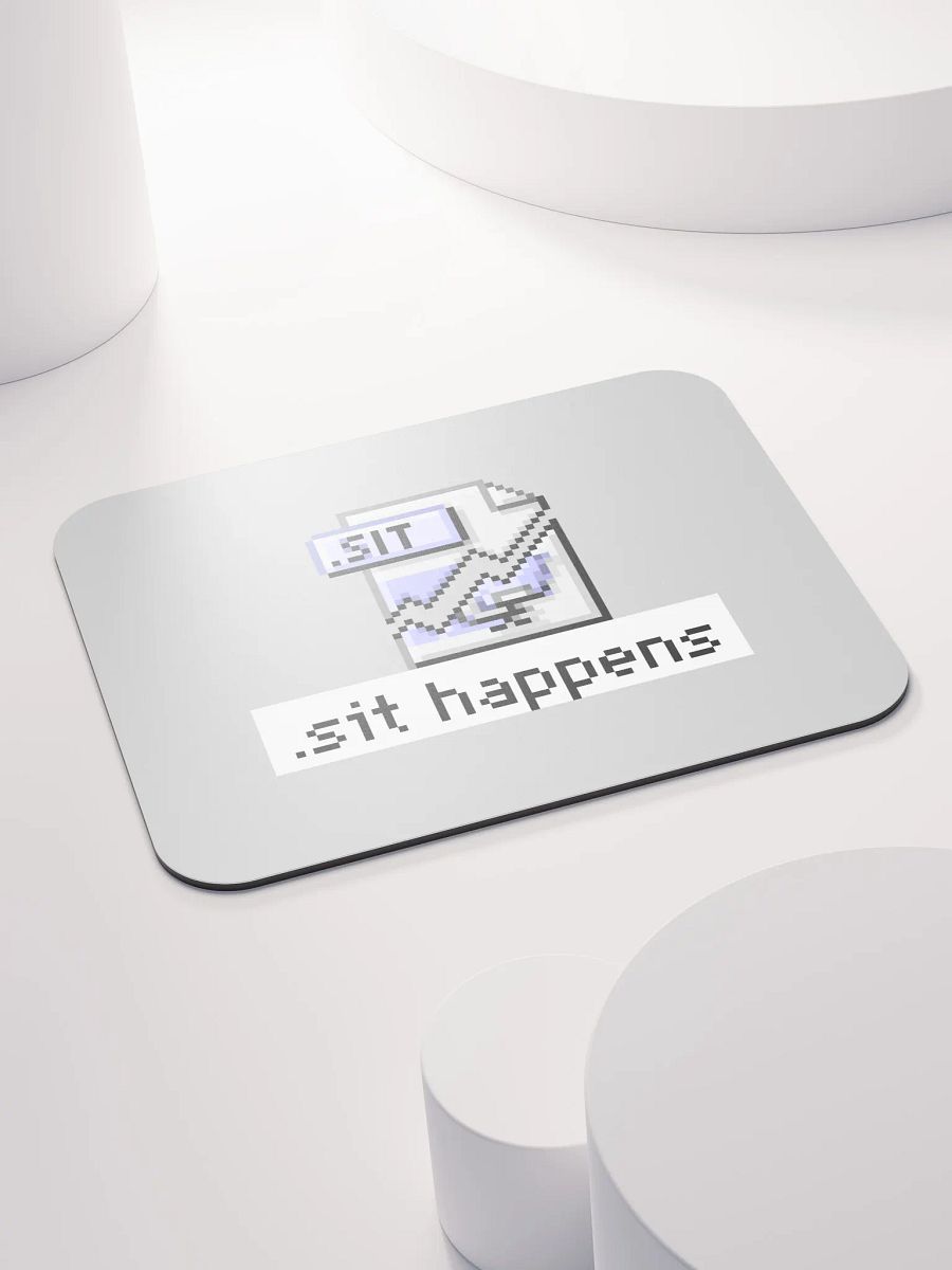 Sit Happens Mouse Pad (Gray) product image (4)