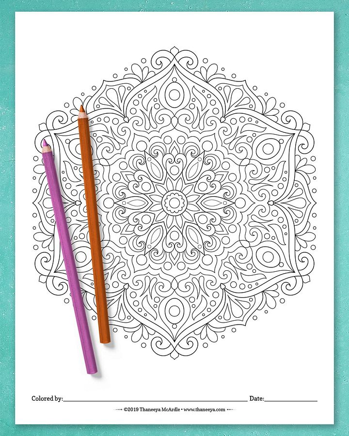 Detailed Mandala Coloring Pages product image (2)