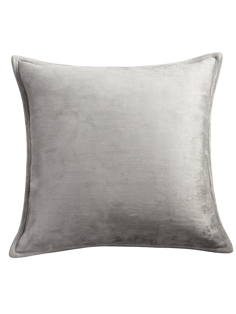 Decorative Crushed Velvet Throw Pillow Cover - Individual | Silver product image (4)