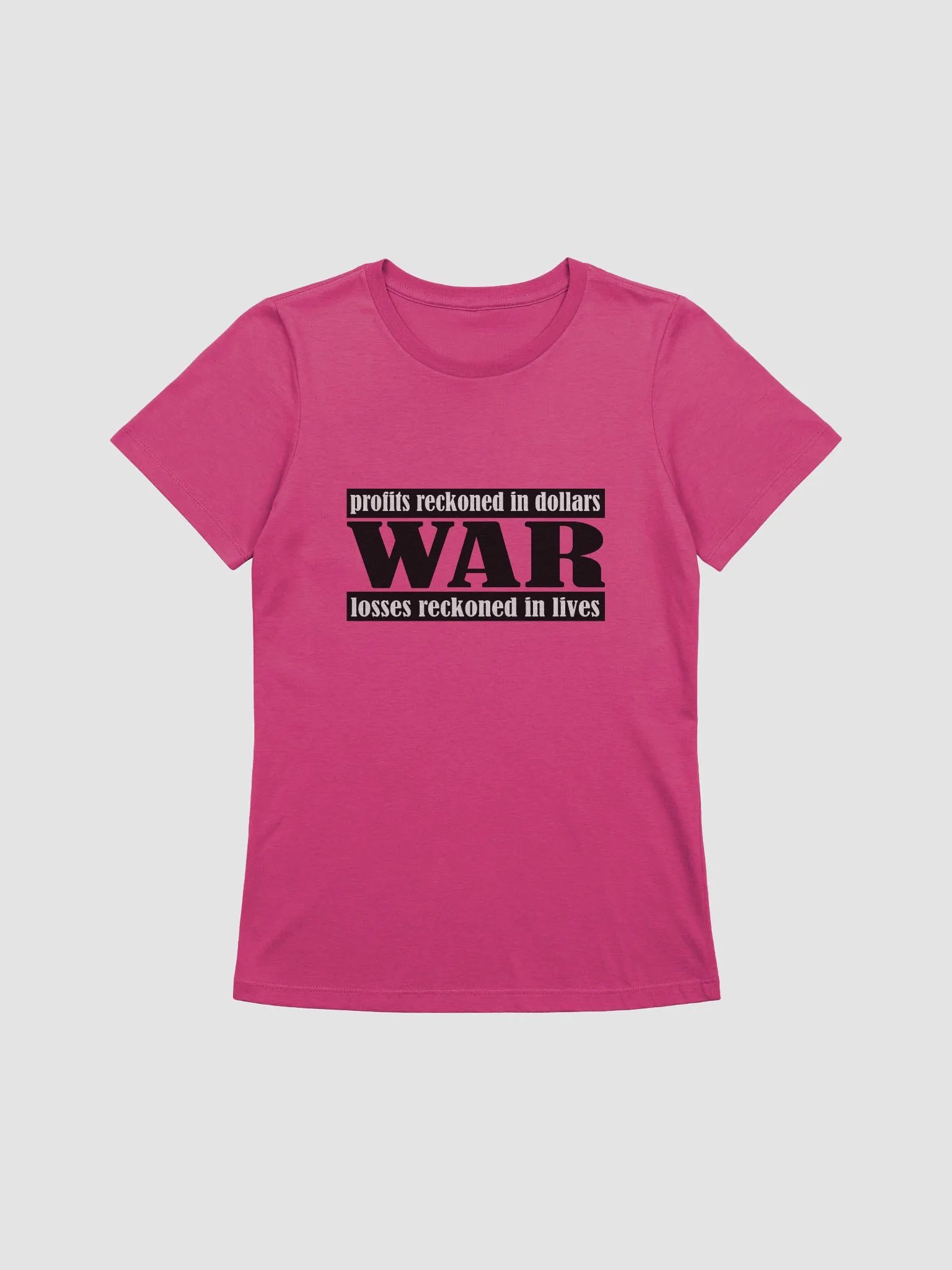 The Cost Of War - Bella+Canvas Women's Supersoft Relaxed-fit T-Shirt product image (2)