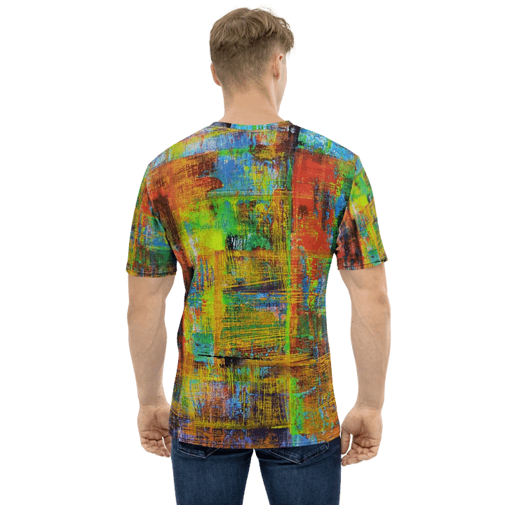 original artwork by b.reters, abstract squeegee technique printed on tshirt product image (1)
