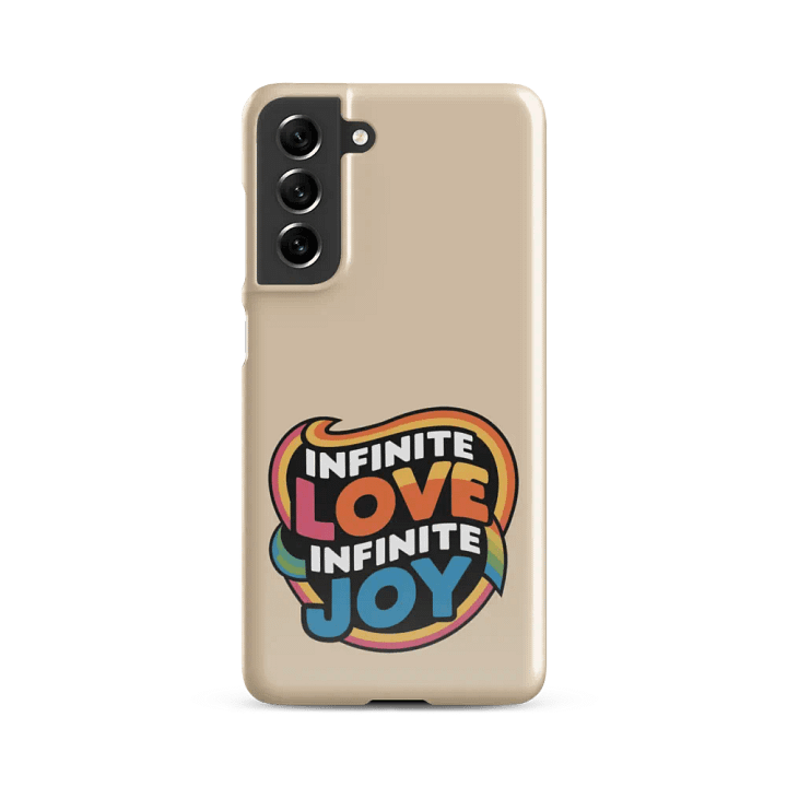 Infinite Love Infinite Joy Snap Case for Samsung (Champagne) product image (2)