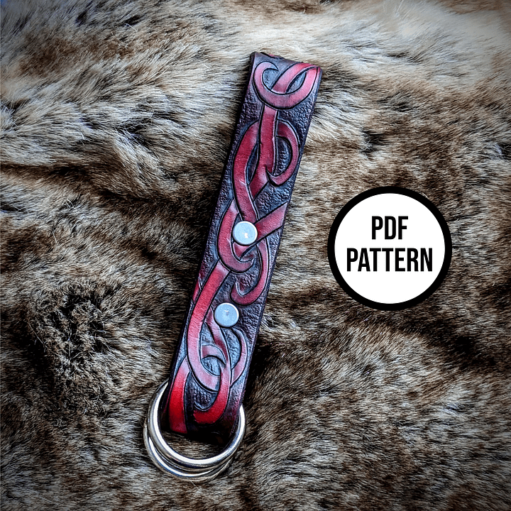 Leather Skirt Hike with Spirals - PDF Pattern for Leatherwork product image (1)