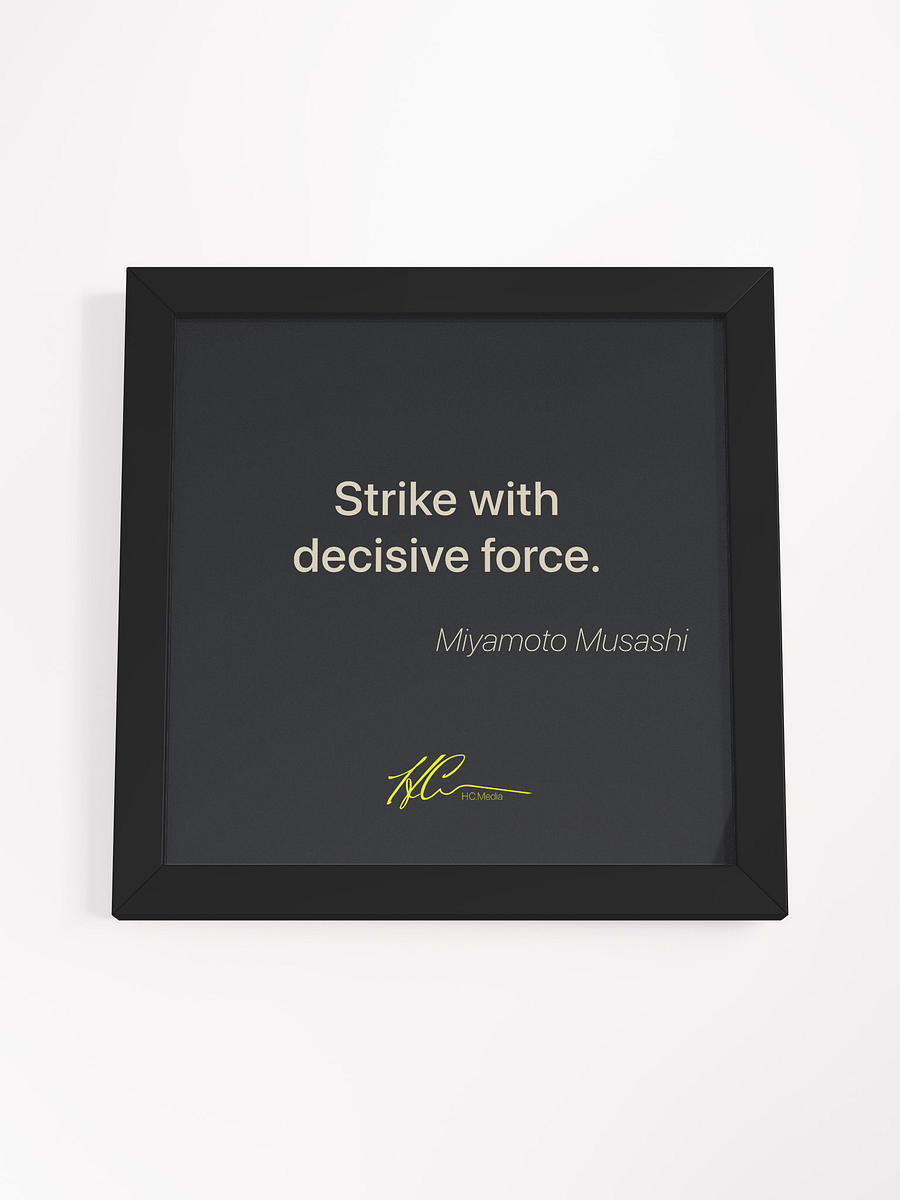Miyamoto Musashi Q2 - Framed Poster product image (4)