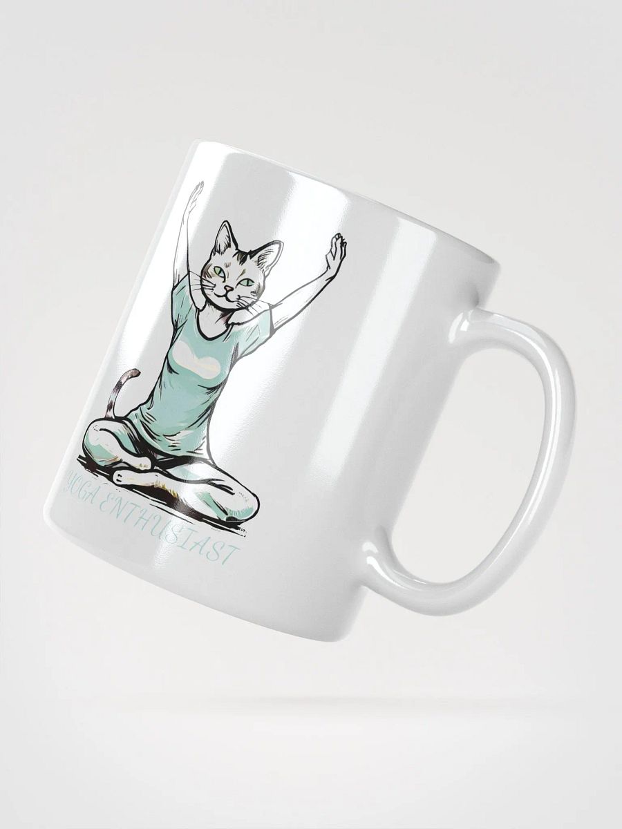 Funny Yoga Cat Mug for Yoga Enthusiasts - Cute Yoga Pose Cat Mug - Perfect Gift for Cat Lovers and Yoga Fans product image (2)