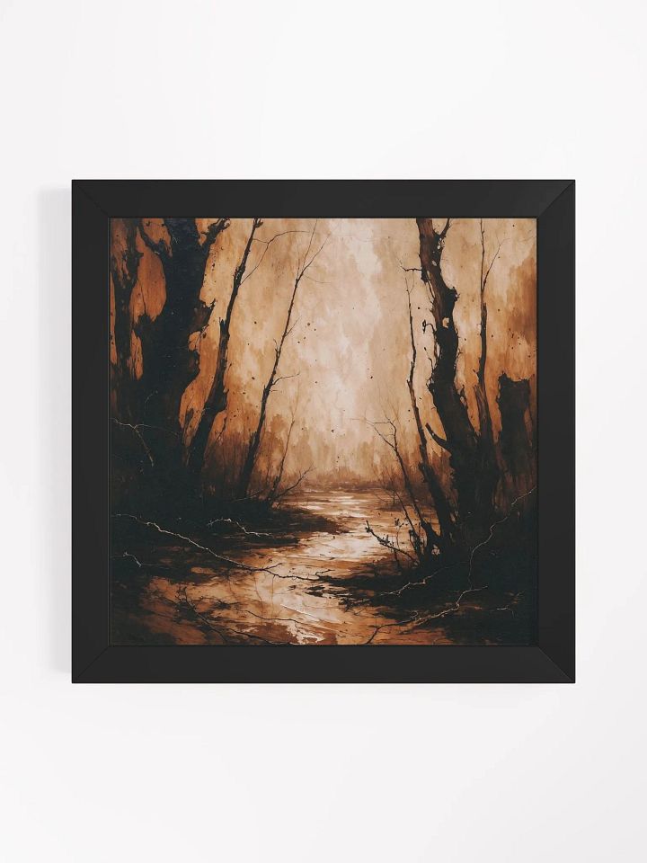 Sepia Forest Reflection Framed Print product image (2)