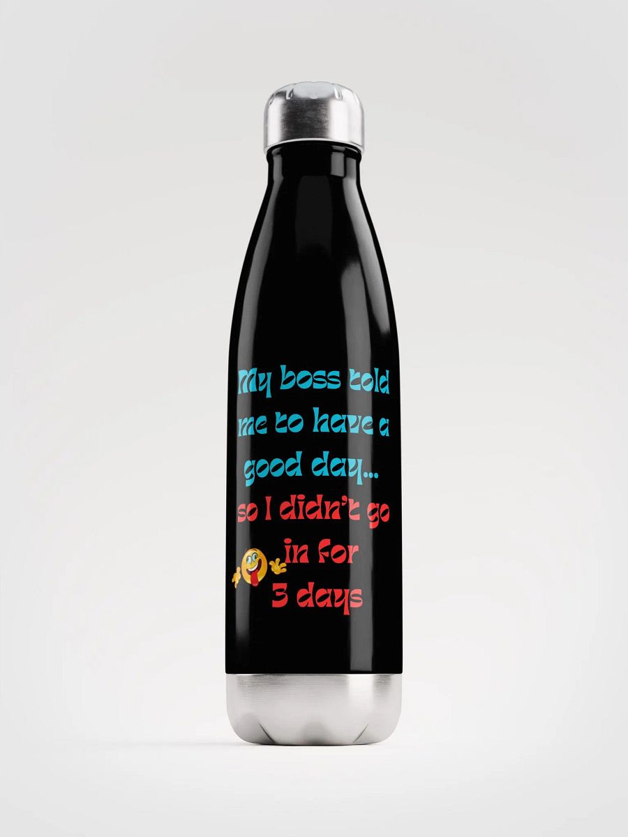 MY BOSS, Playful Rebellion Stainless Steel Water Bottle product image (1)