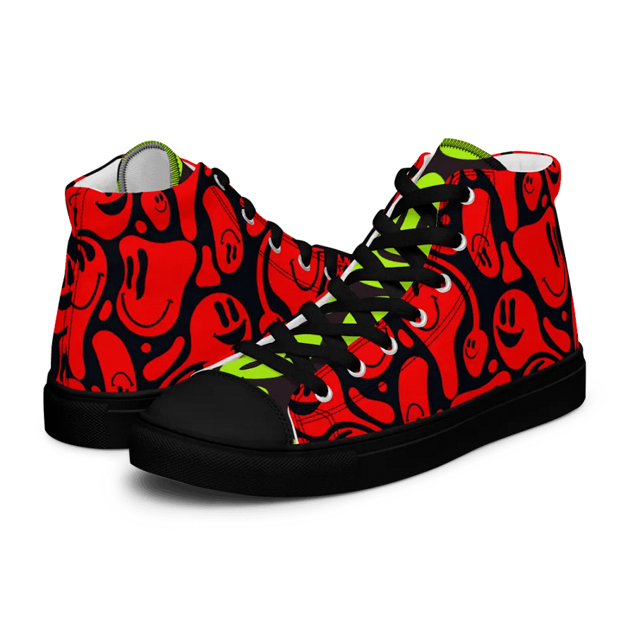 Women's High Top Canvas Shoes : 'Smile 2' product image (10)