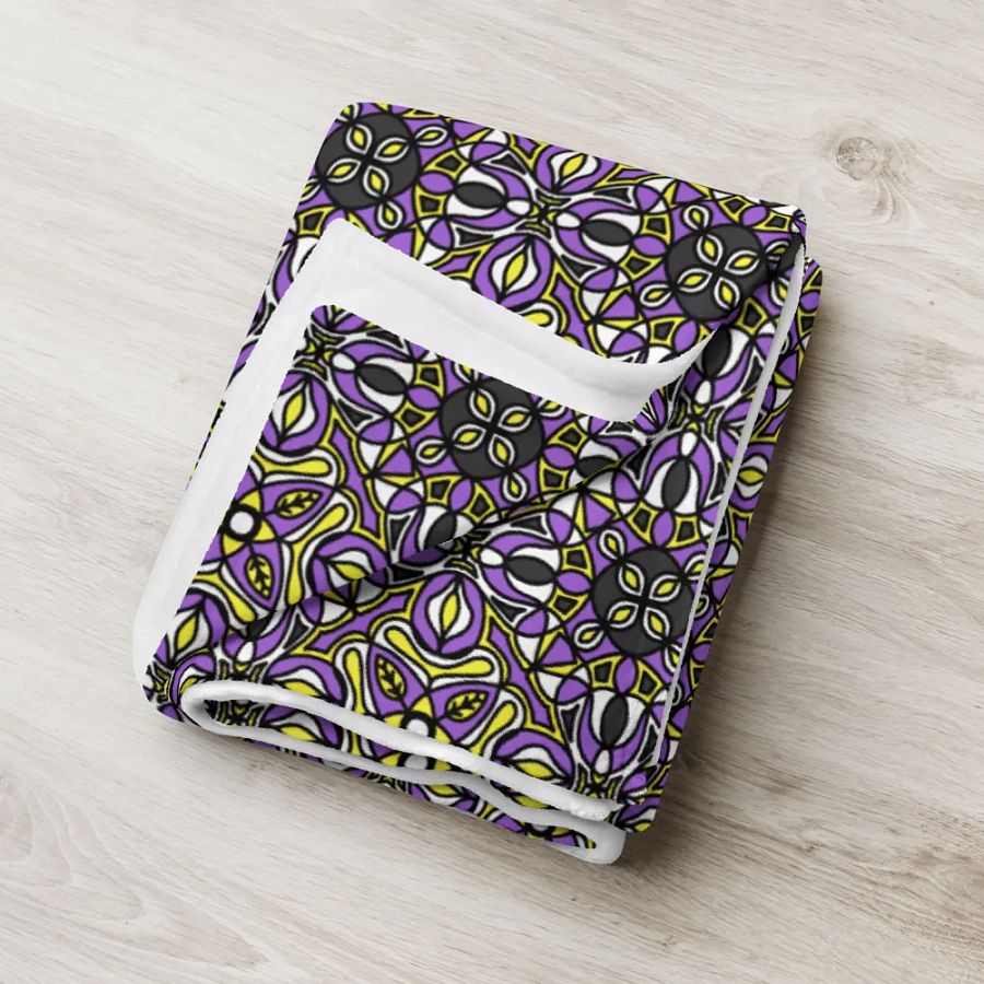 Non-Binary Abstract Cozy Blanket product image (10)