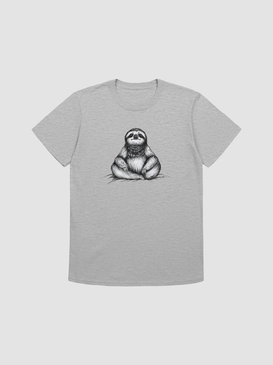 Stoic Meditation Sloth T-shirt product image (2)