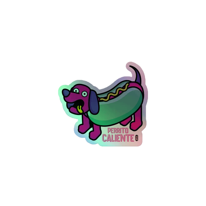 Perrito Caliente - Sticker (Holographic Kiss Cut) product image (1)