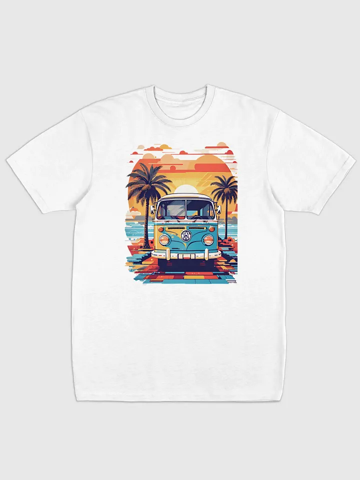 Retro Summer Vibes: Premium Beach T-Shirt with Classic Car Graphic product image (1)