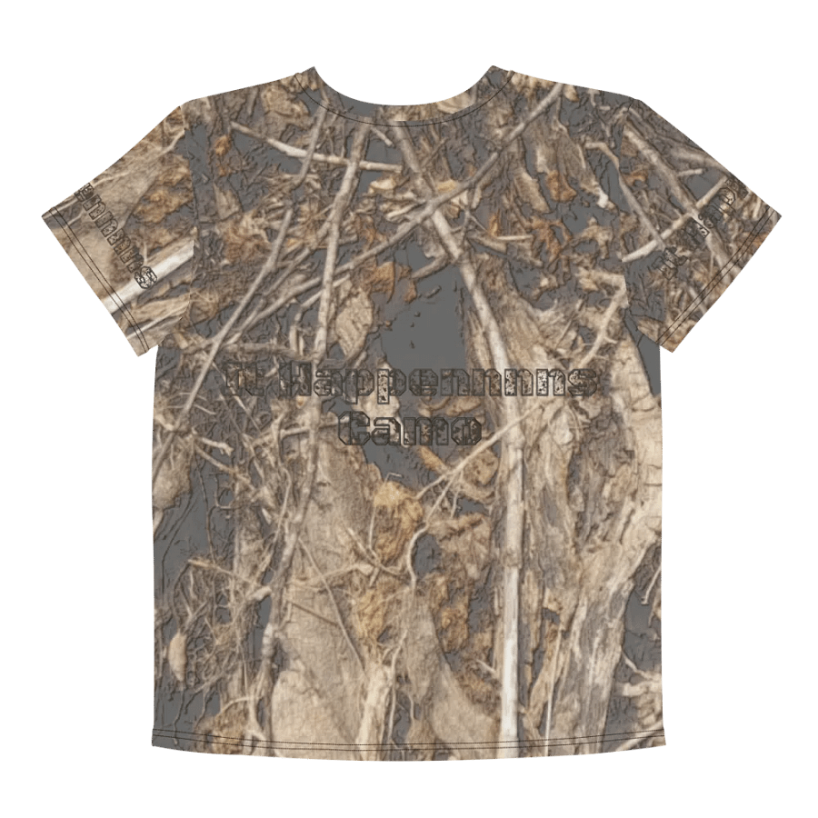 Youth Crew Neck T-Shirt - Dead Split - It Happennnns Camo product image (7)