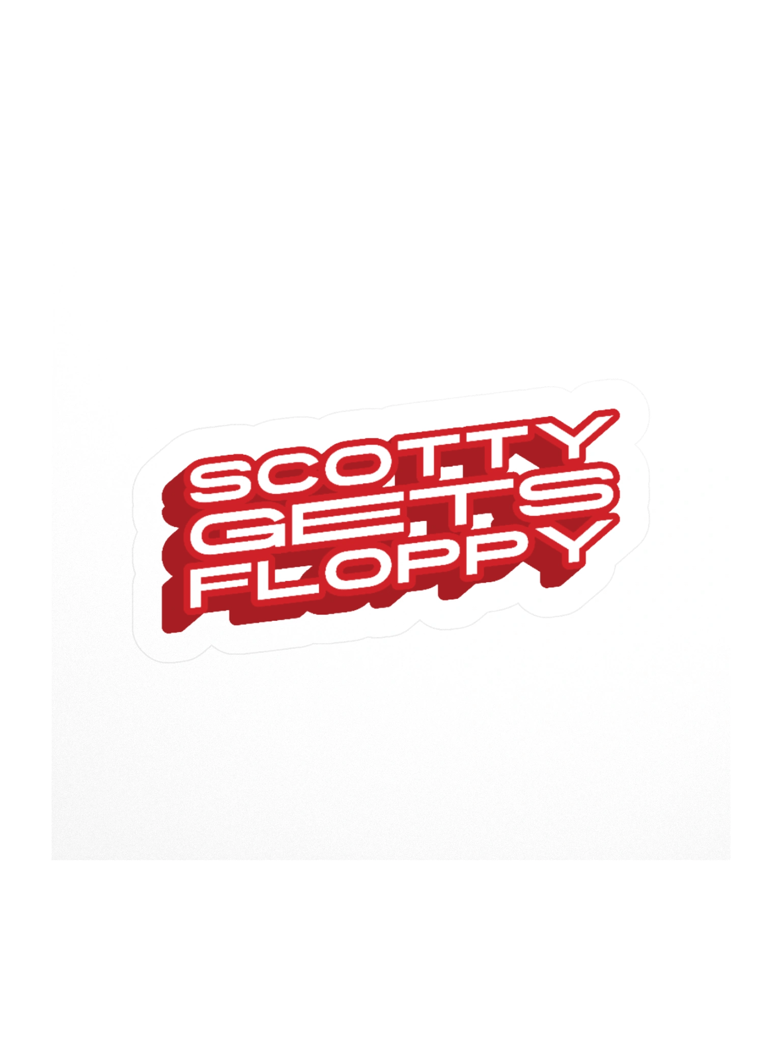 Red Popout Sticker product image (1)