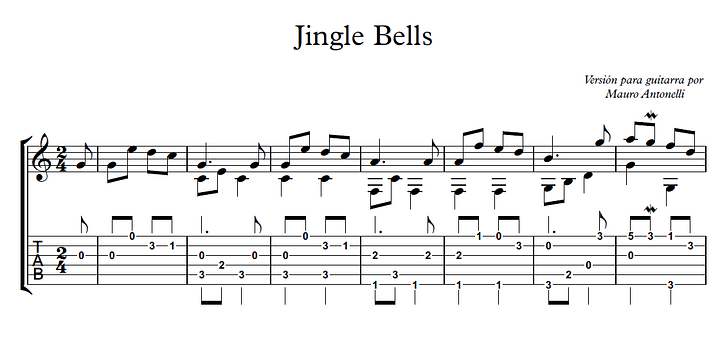 Jingle Bells - Partitura + Tabs product image (1)