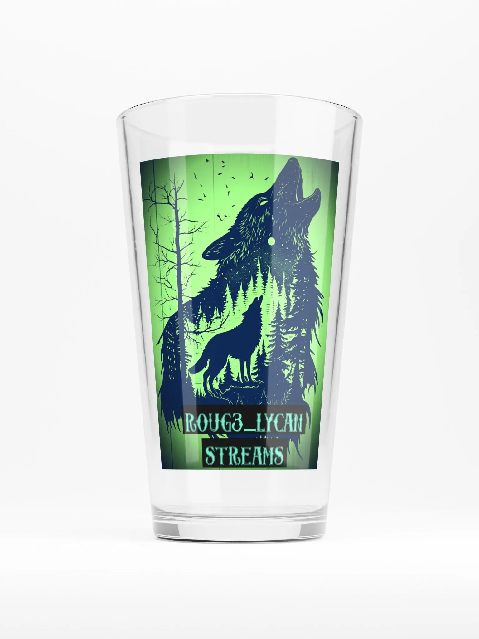 Roug3_lycan wolf Pint Glass product image (1)