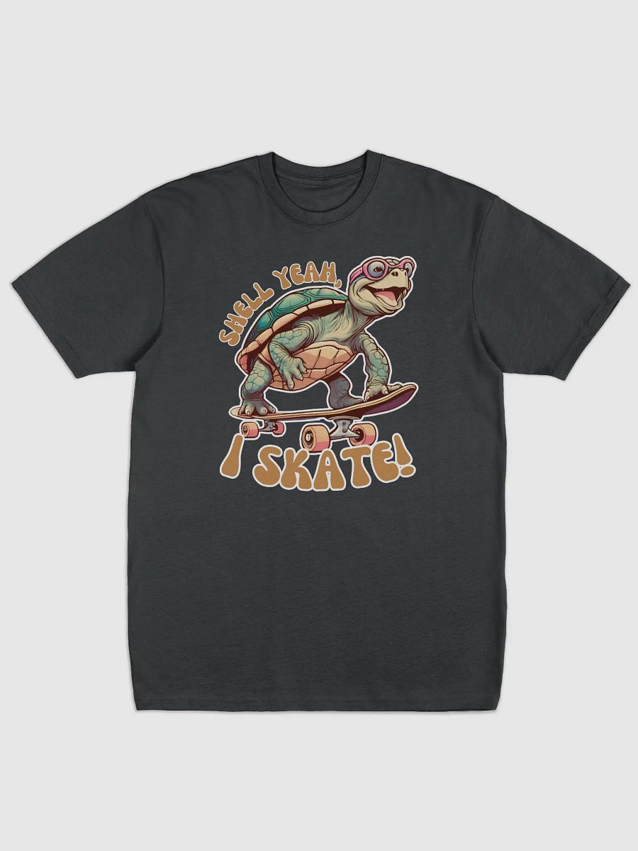 Shell Yeah, I Skate! Funny Turtle Skater T-shirt product image (1)
