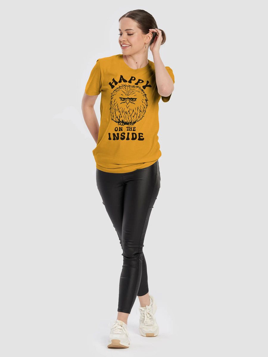 Funny Grumpy Kiwi T-Shirt, Happy on the Inside Sarcastic Tee, Bird Lover Gift, Moody Animal Graphic Shirt, Unisex Funny Wildlife T-shirt product image (6)