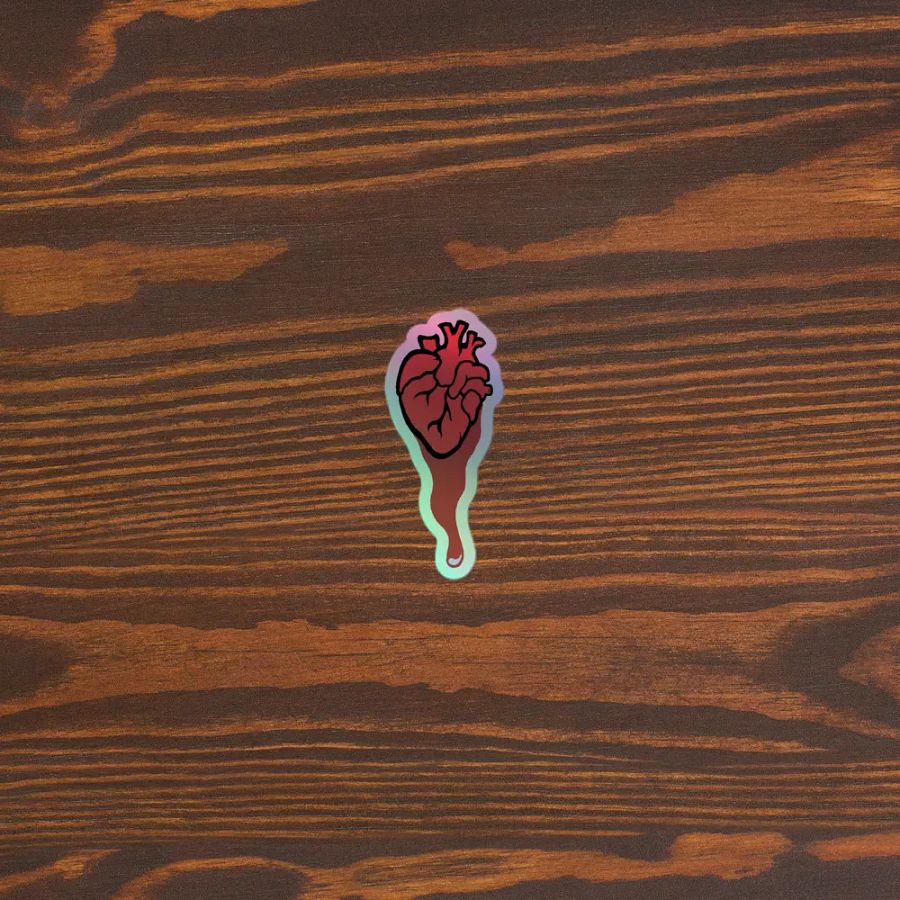 HOLO Bleeding Heart ●• Sticker product image (3)