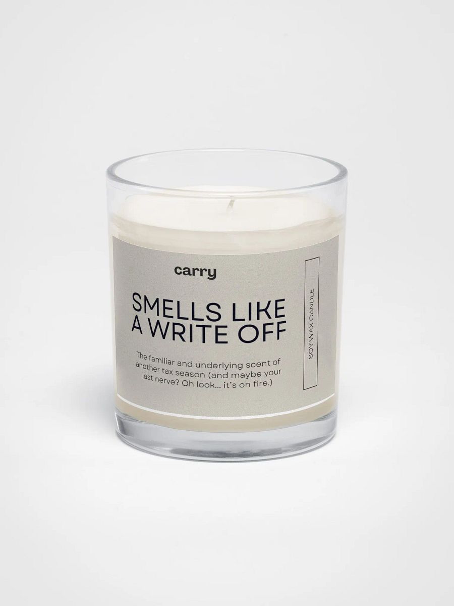 Smells Like A Write Off Candle product image (1)