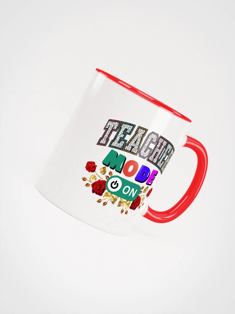 Teacher Mode On, Floral Teachers Ceramic Mug product image (4)
