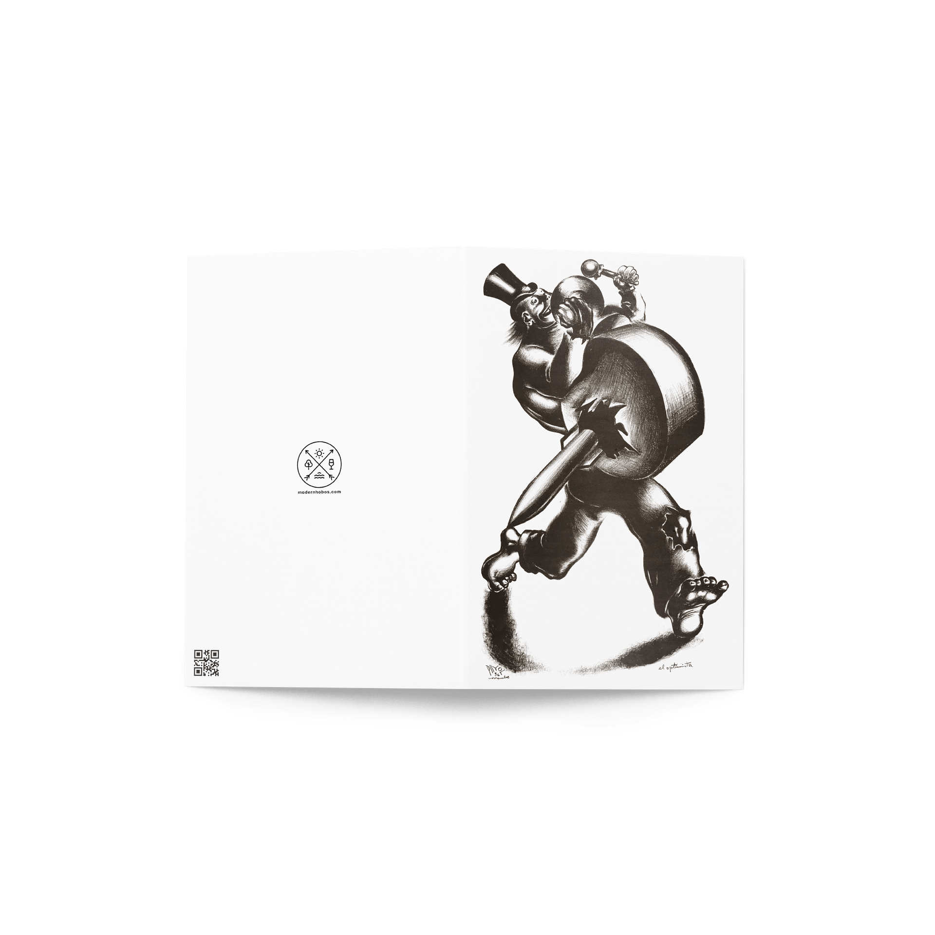 The Optimist Blank Greeting Card product image (2)