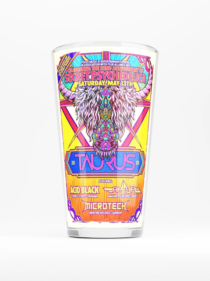 Taurus 2023 Shaker Pint Glass product image (1)