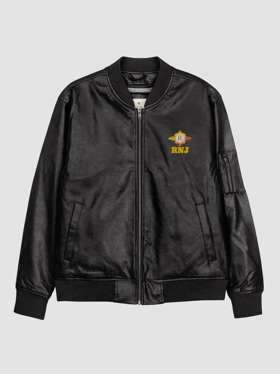 RNJ Faux Leather Bomber Jacket - Threadfast product image (4)