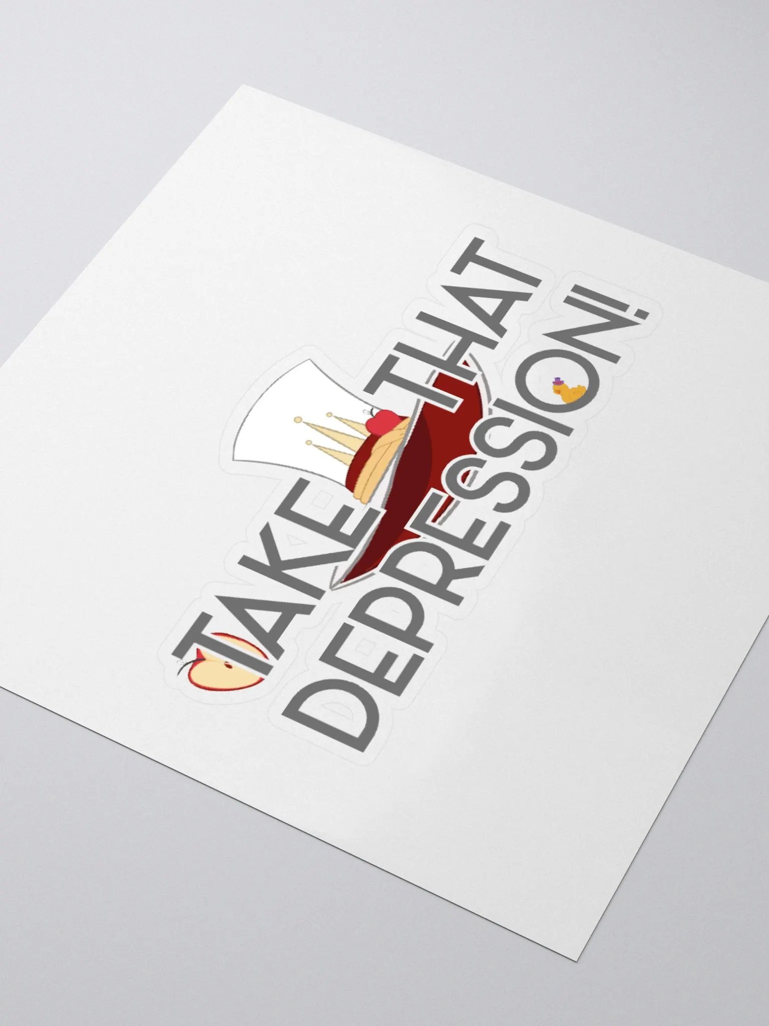 Take That, Depression Sticker | Hazbin Hotel Lucifer-Inspired product image (8)