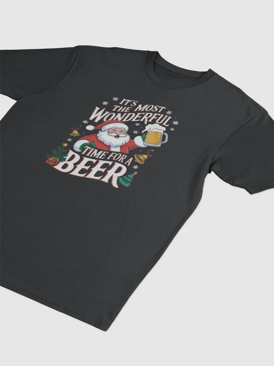 Santa’s Holiday Cheers Cotton Heritage Men's Premium Heavyweight Tee product image (3)