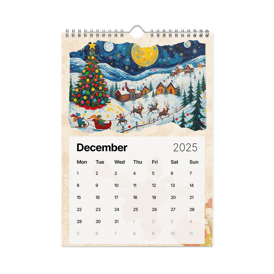 FOLK ART WALL CALENDAR 2026 product image (4)