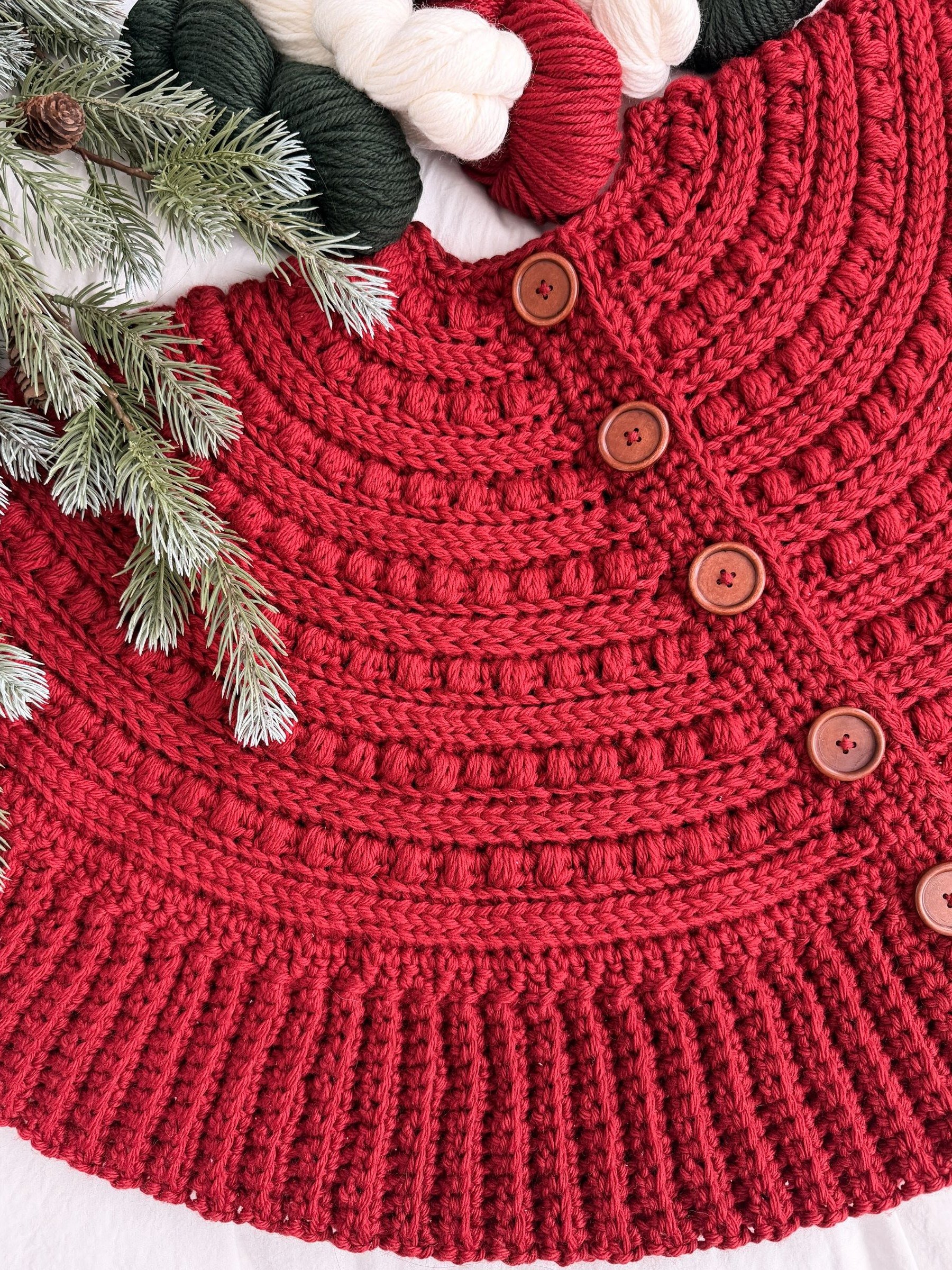 Snuggle Season Tree Skirt Crochet Pattern product image (3)