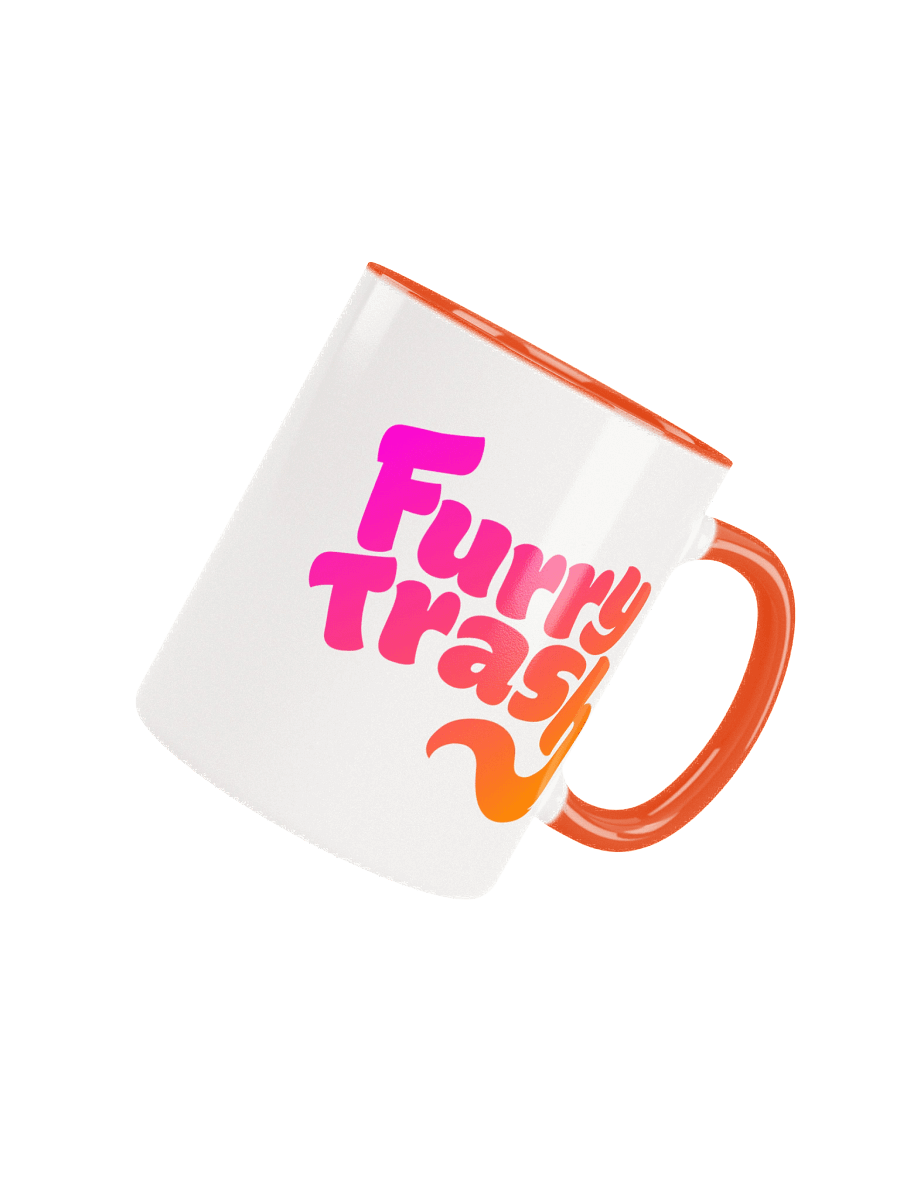 Furry Trash Mug - Bubble Logo (Sunrise Gradient) product image (4)