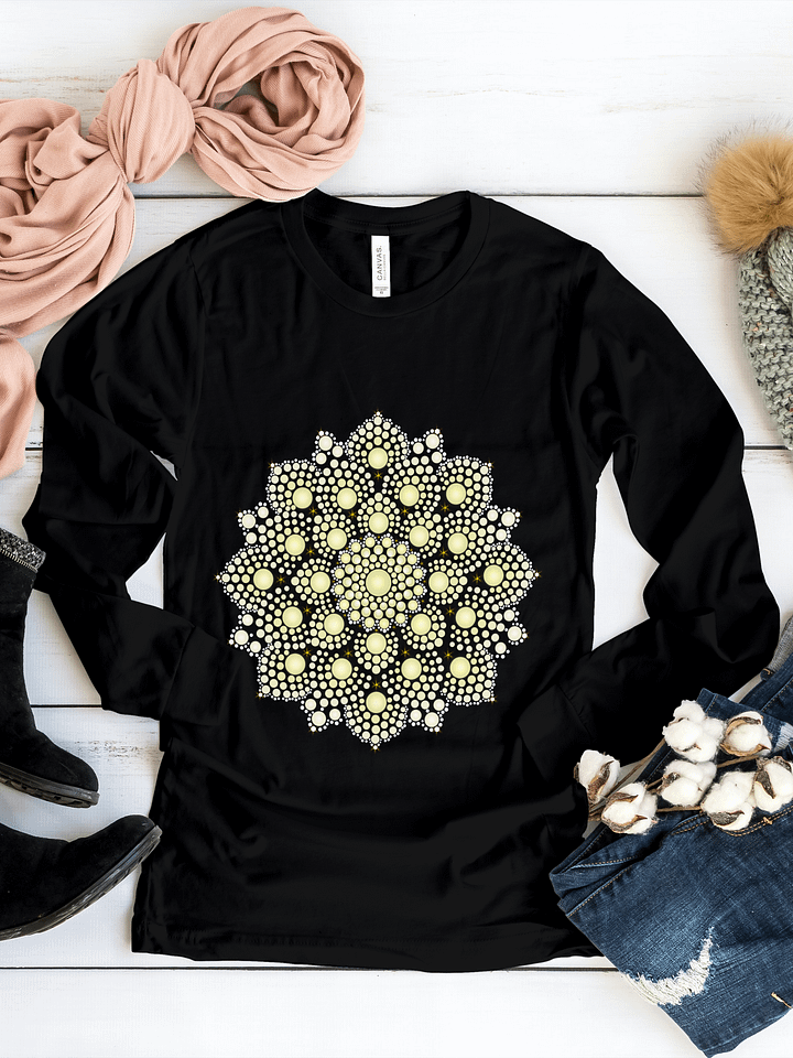 Yellow Dot Mandala Women's Long Sleeve T-Shirt product image (1)