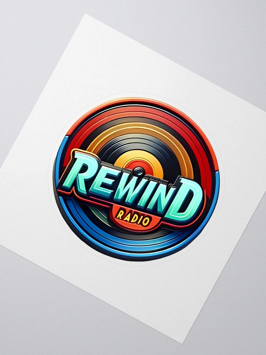 Rewind Radio Vinyl Logo Stickers product image (2)