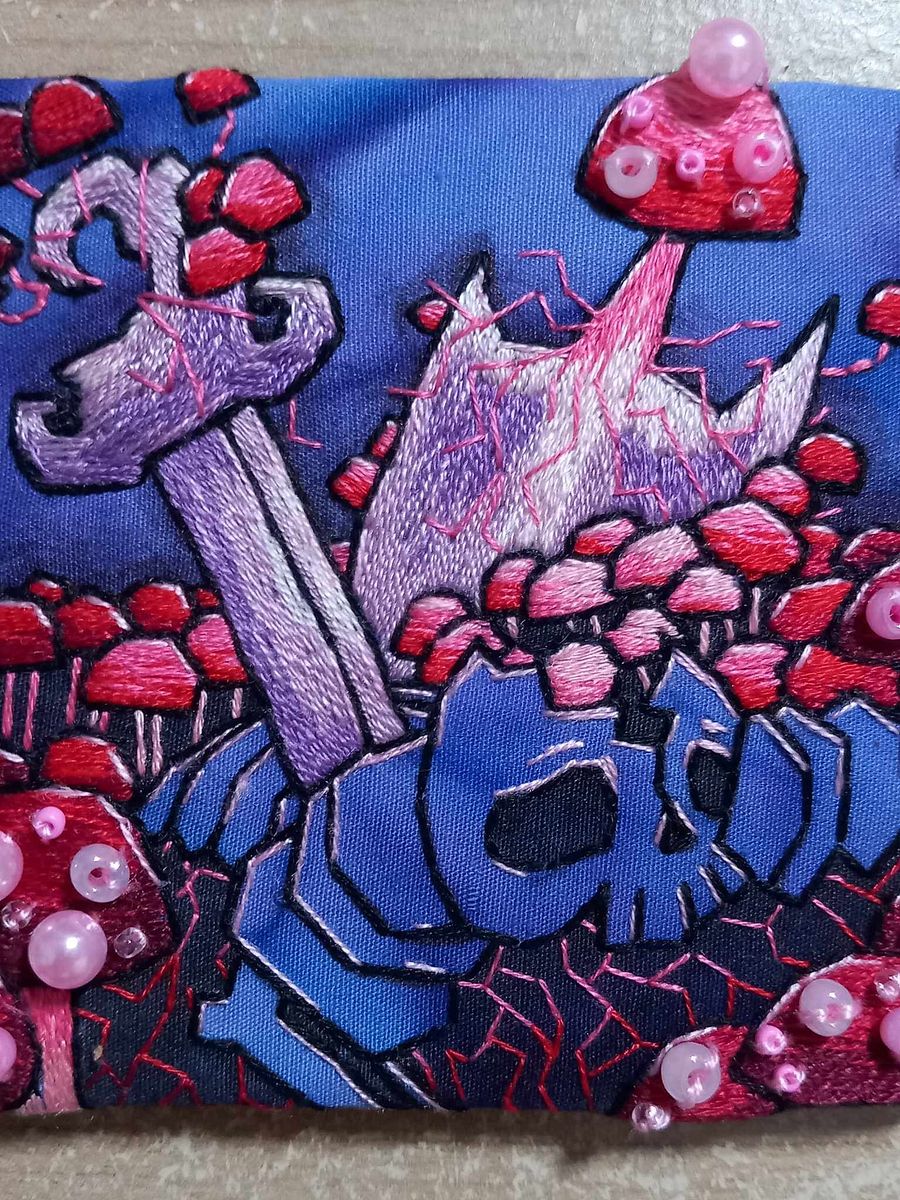Mushroom Knight Embroidery Square product image (1)
