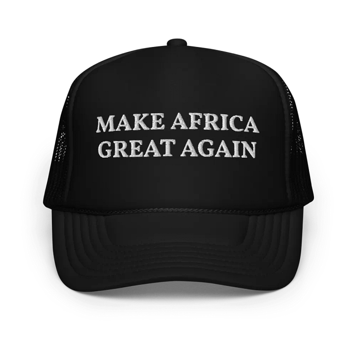 Make Africa Great Again - Embroidered Trucker Hat Cap Maga Parody Hat product image (1)