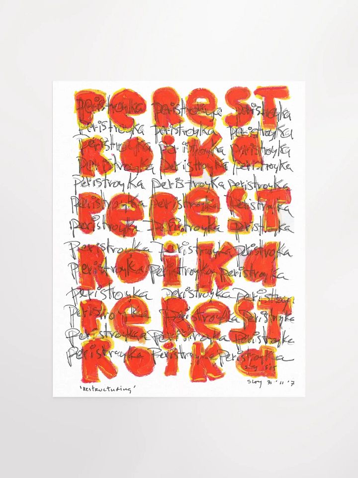 Perestroika "Restructuring" Poster product image (2)