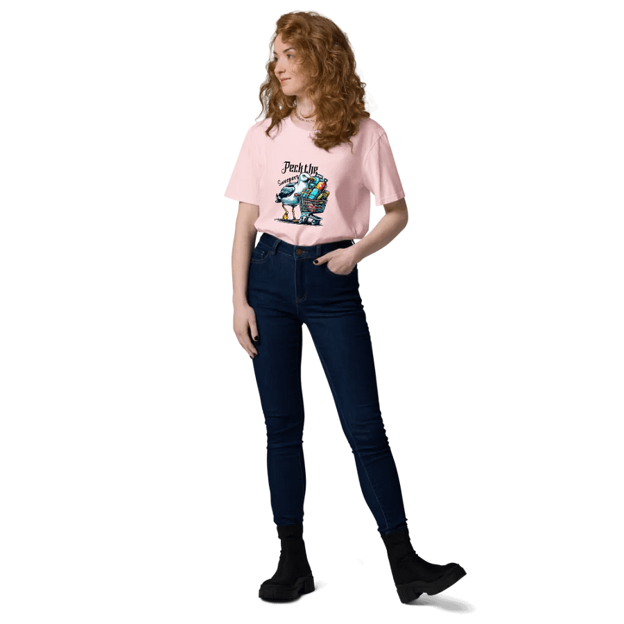 Peck the sweepers! organic cotton tee shirt. product image (394)