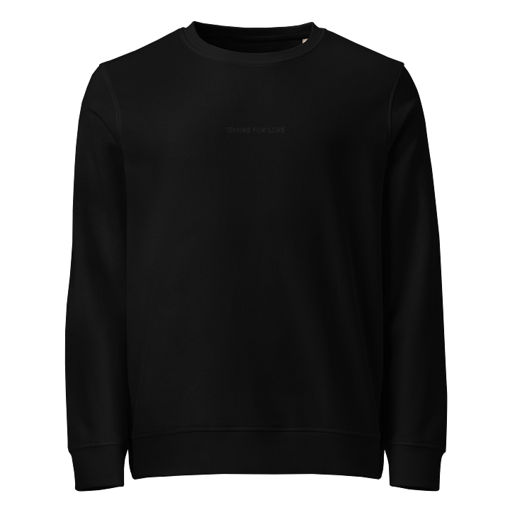 Whore for Lore Embroidered Sweatshirt (Black) product image (1)