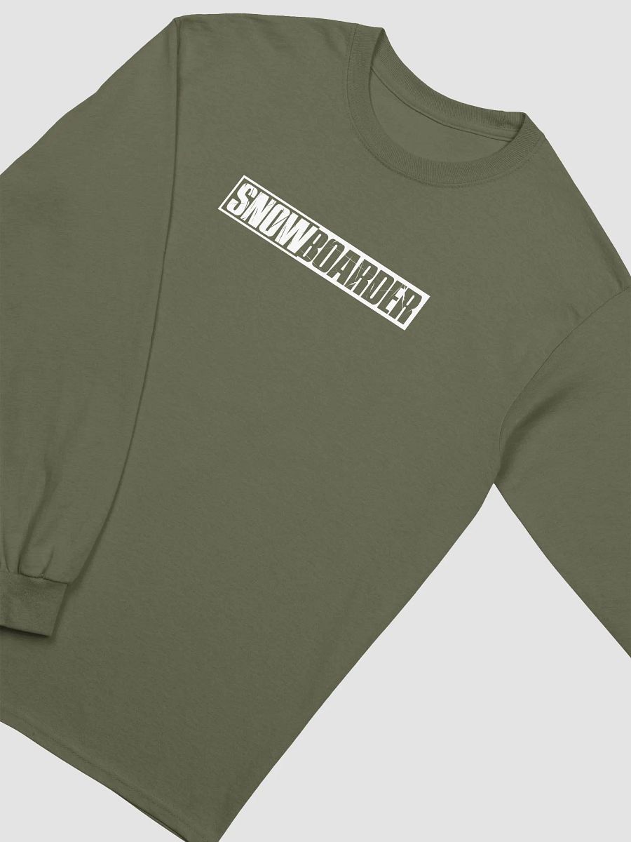 Snowboarder Lockup Logo | Long Sleeve Crew T-Shirt product image (15)
