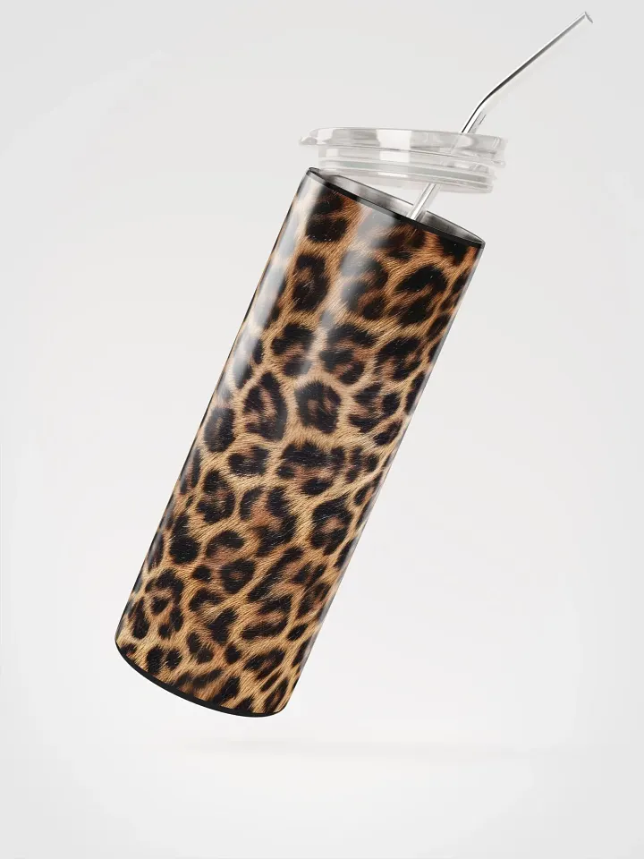 Sip in Style with Our Leopard Print Stainless Steel Tumbler | Eco-Friendly 20 oz Tumbler with Reusable Straw Included! product image (2)