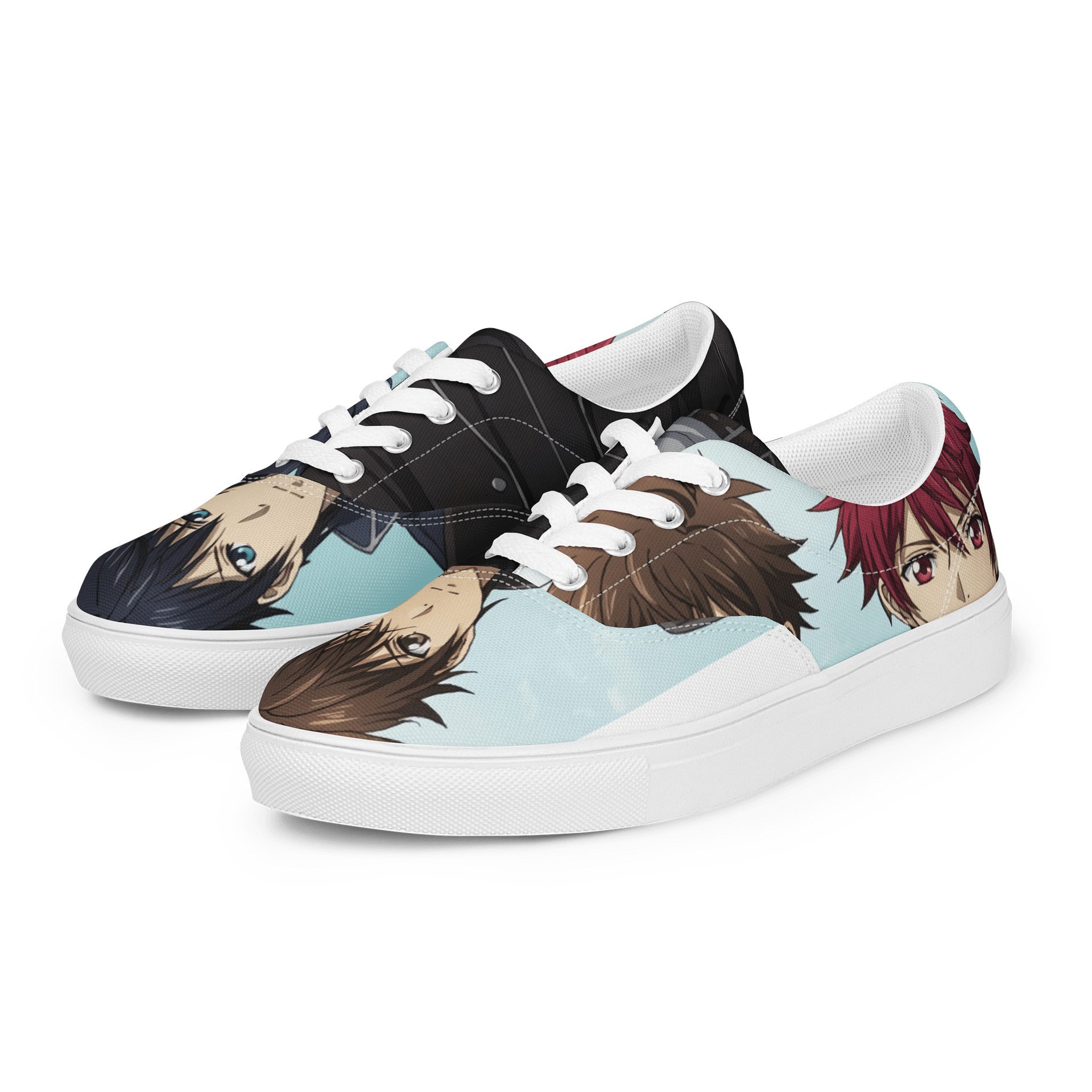 Serious Style: Animated Men's Lace-Up Canvas Shoes product image (5)